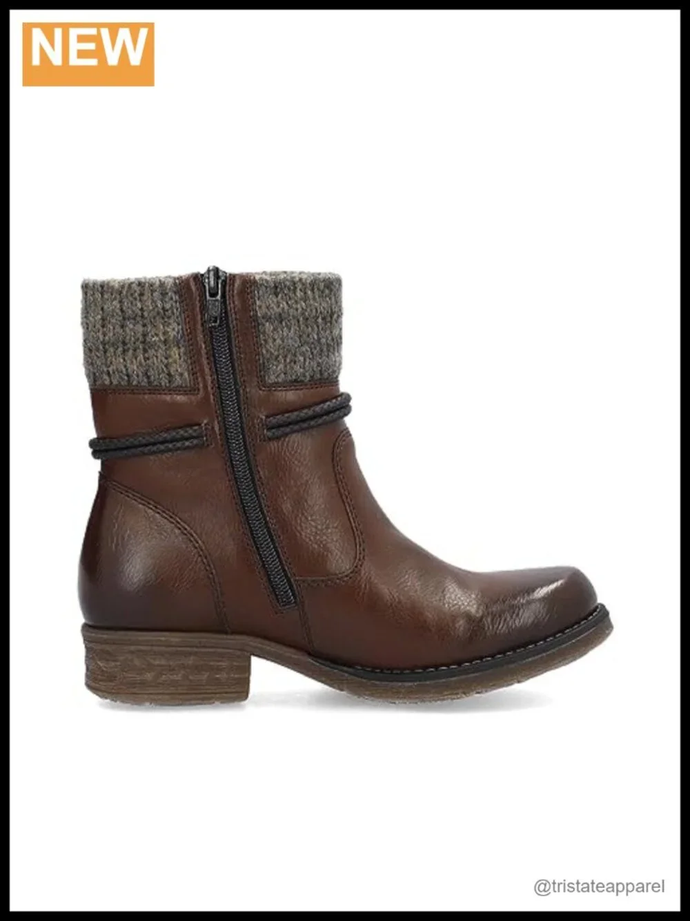 Women's Round Toe Block Heel Synthetic Leather Lace-Up Bootie Winter Casual